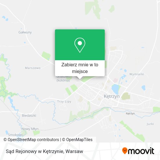 Mapa Sąd Rejonowy w Kętrzynie