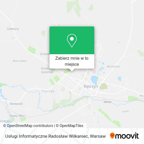 Mapa Usługi Informatyczne Radosław Wilkaniec