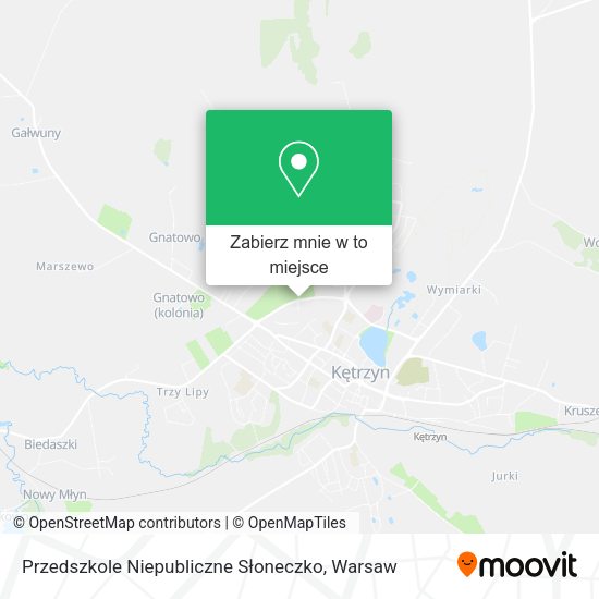 Mapa Przedszkole Niepubliczne Słoneczko