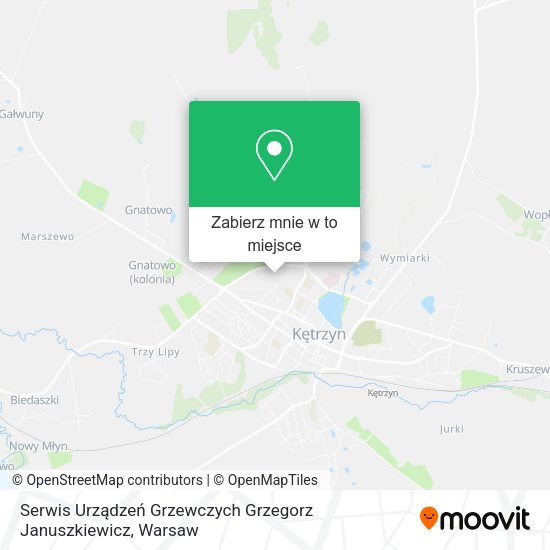 Mapa Serwis Urządzeń Grzewczych Grzegorz Januszkiewicz