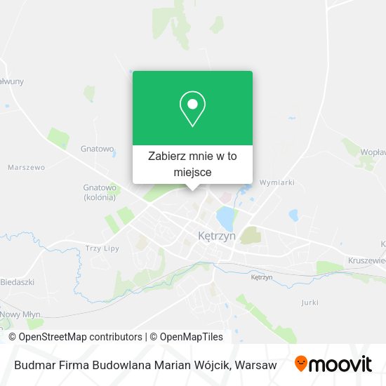 Mapa Budmar Firma Budowlana Marian Wójcik