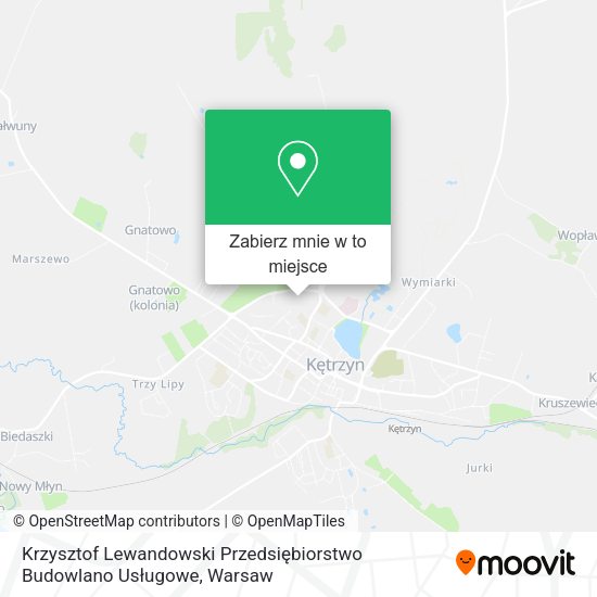 Mapa Krzysztof Lewandowski Przedsiębiorstwo Budowlano Usługowe