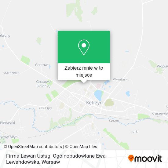 Mapa Firma Lewan Usługi Ogólnobudowlane Ewa Lewandowska