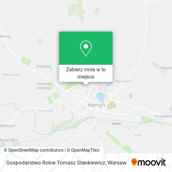 Mapa Gospodarstwo Rolne Tomasz Stankiewicz