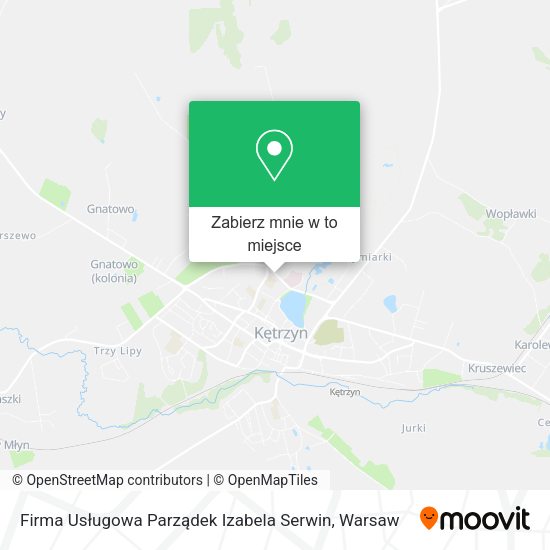 Mapa Firma Usługowa Parządek Izabela Serwin