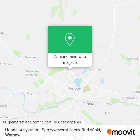 Mapa Handel Artykułami Spożywczymi Jacek Rudziński