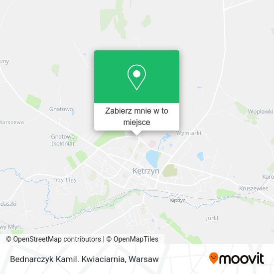 Mapa Bednarczyk Kamil. Kwiaciarnia