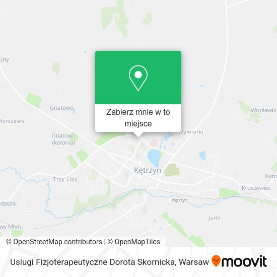 Mapa Uslugi Fizjoterapeutyczne Dorota Skornicka