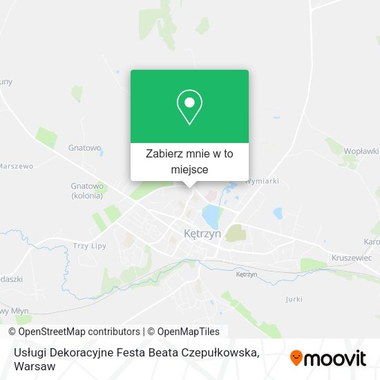 Mapa Usługi Dekoracyjne Festa Beata Czepułkowska