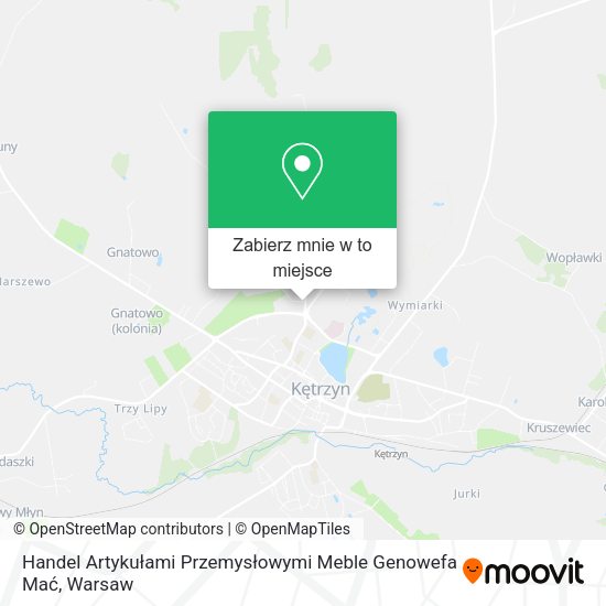 Mapa Handel Artykułami Przemysłowymi Meble Genowefa Mać