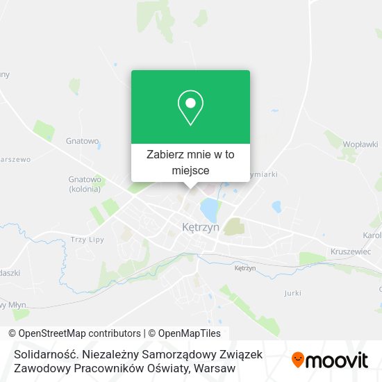 Mapa Solidarność. Niezależny Samorządowy Związek Zawodowy Pracowników Oświaty