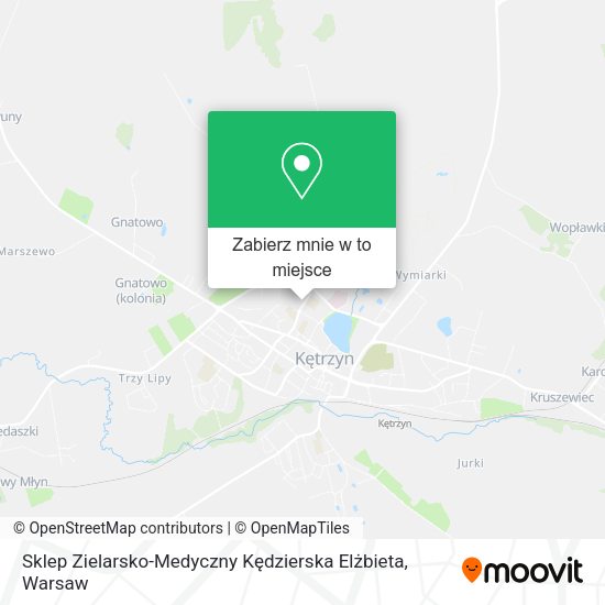 Mapa Sklep Zielarsko-Medyczny Kędzierska Elżbieta