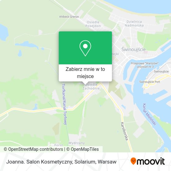 Mapa Joanna. Salon Kosmetyczny, Solarium