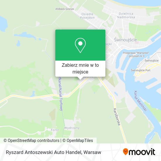 Mapa Ryszard Antoszewski Auto Handel