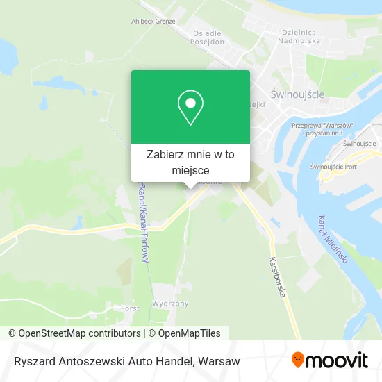 Mapa Ryszard Antoszewski Auto Handel
