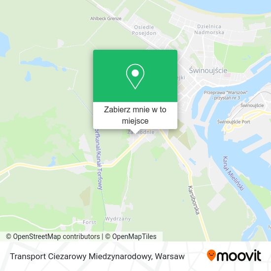 Mapa Transport Ciezarowy Miedzynarodowy