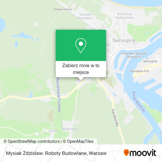 Mapa Mysiak Zdzisław. Roboty Budowlane