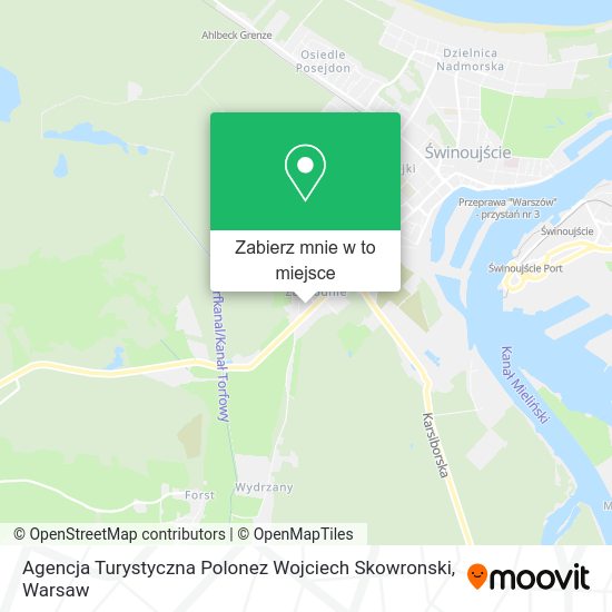 Mapa Agencja Turystyczna Polonez Wojciech Skowronski