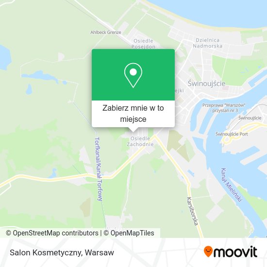 Mapa Salon Kosmetyczny