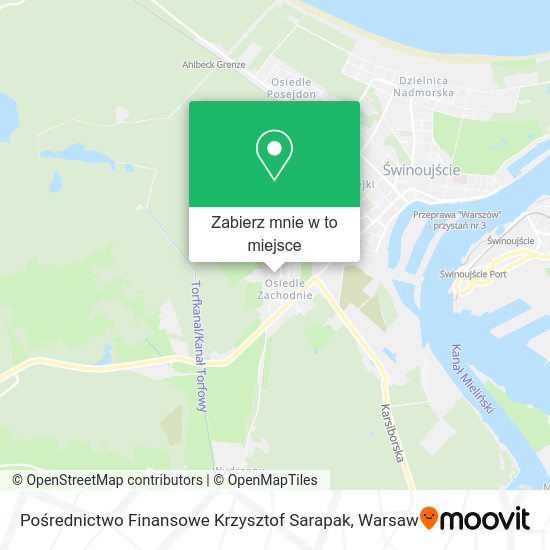 Mapa Pośrednictwo Finansowe Krzysztof Sarapak