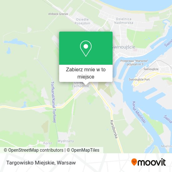 Mapa Targowisko Miejskie