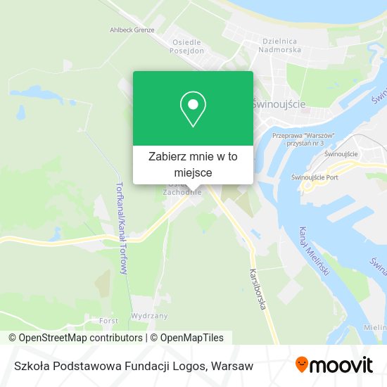 Mapa Szkoła Podstawowa Fundacji Logos