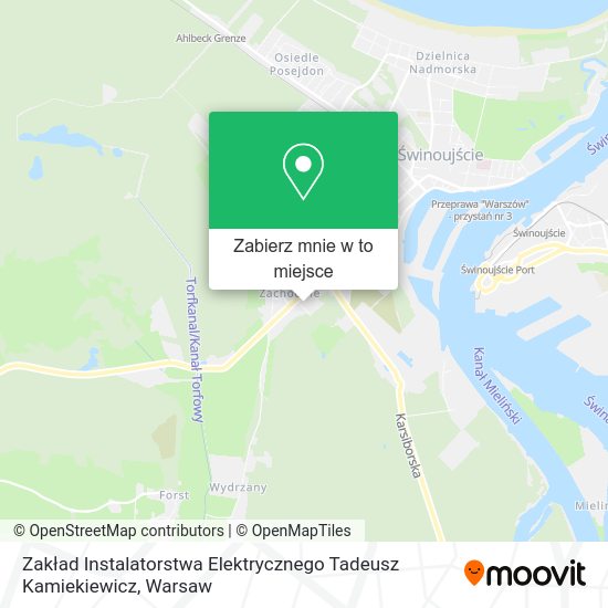 Mapa Zakład Instalatorstwa Elektrycznego Tadeusz Kamiekiewicz