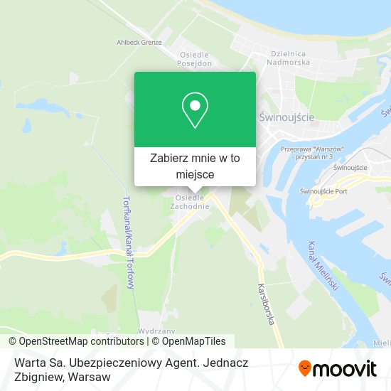 Mapa Warta Sa. Ubezpieczeniowy Agent. Jednacz Zbigniew