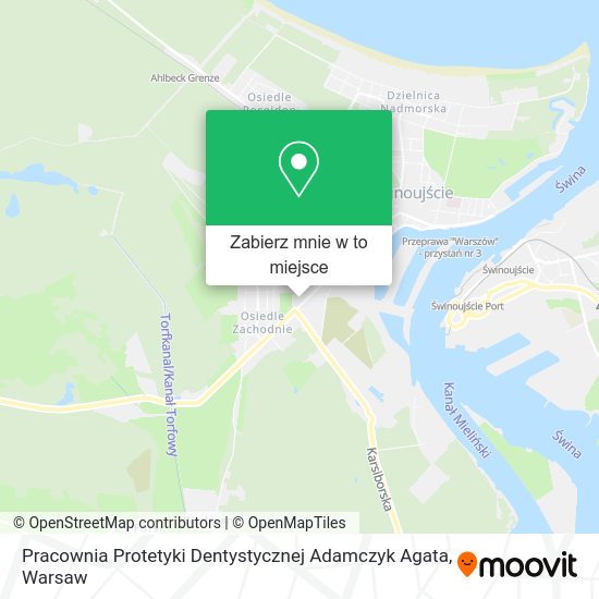 Mapa Pracownia Protetyki Dentystycznej Adamczyk Agata