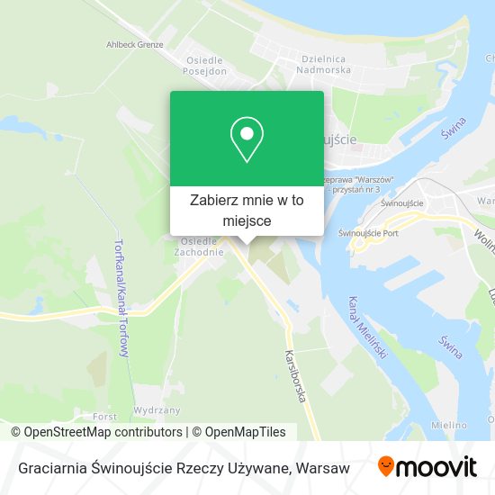 Mapa Graciarnia Świnoujście Rzeczy Używane