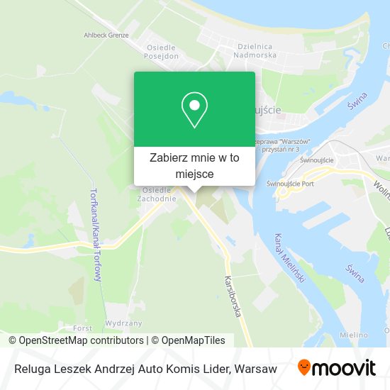 Mapa Reluga Leszek Andrzej Auto Komis Lider