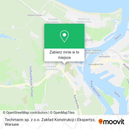 Mapa Techmarin sp. z o.o. Zakład Konstrukcji i Ekspertyz