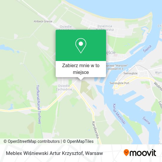 Mapa Meblex Wiśniewski Artur Krzysztof