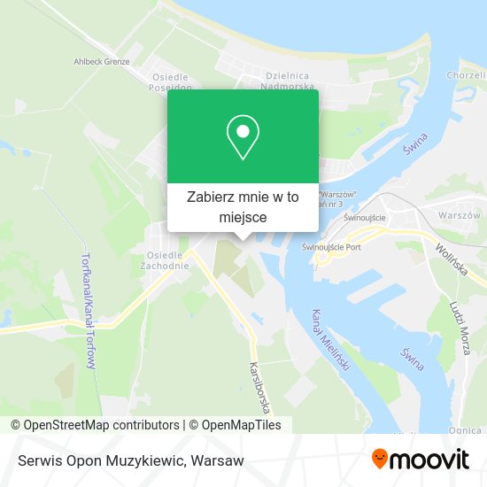 Mapa Serwis Opon Muzykiewic