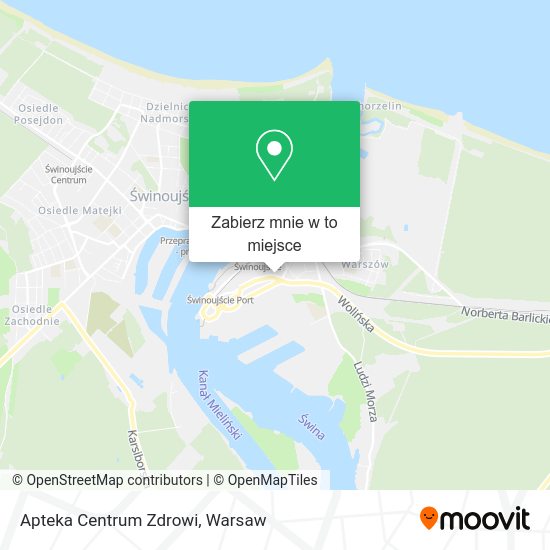 Mapa Apteka Centrum Zdrowi