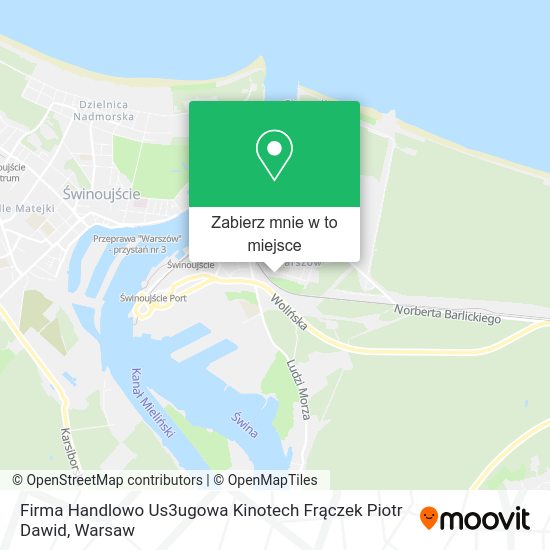 Mapa Firma Handlowo Us3ugowa Kinotech Frączek Piotr Dawid