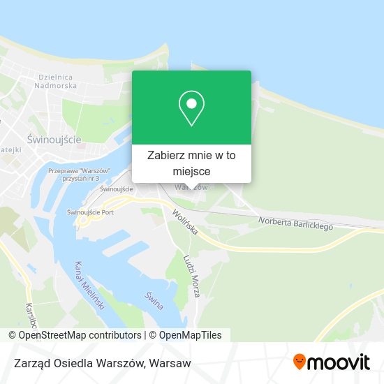 Mapa Zarząd Osiedla Warszów