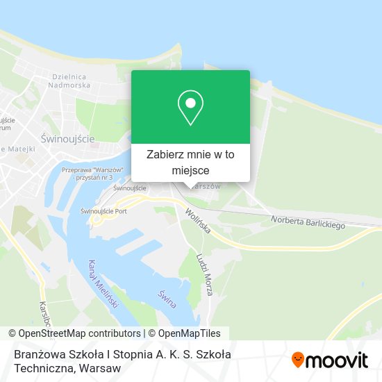 Mapa Branżowa Szkoła I Stopnia A. K. S. Szkoła Techniczna