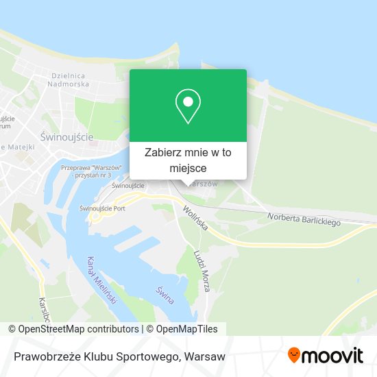 Mapa Prawobrzeże Klubu Sportowego