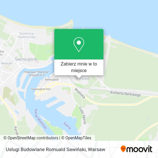 Mapa Usługi Budowlane Romuald Sawiński