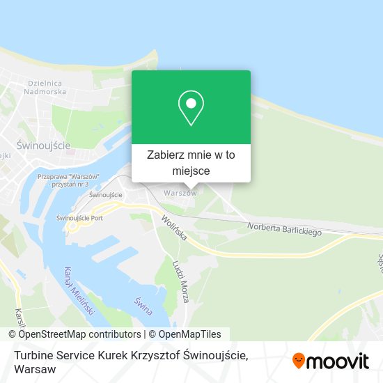 Mapa Turbine Service Kurek Krzysztof Świnoujście