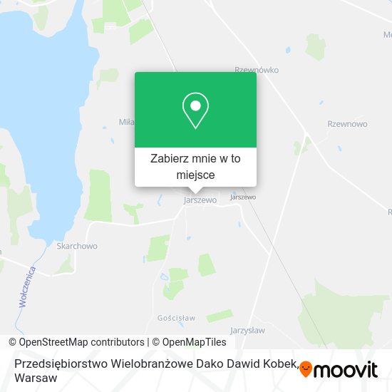 Mapa Przedsiębiorstwo Wielobranżowe Dako Dawid Kobek