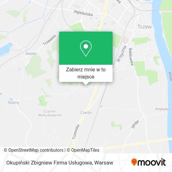 Mapa Okupiński Zbigniew Firma Usługowa