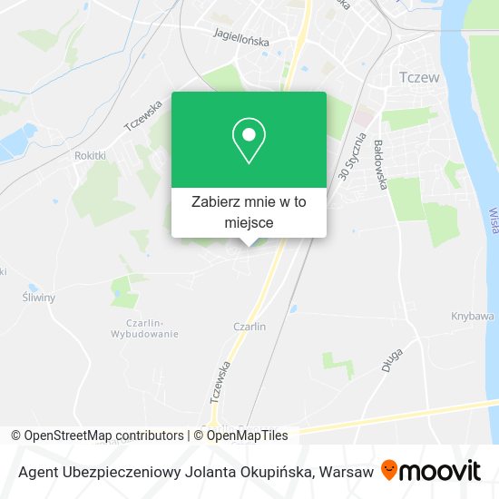 Mapa Agent Ubezpieczeniowy Jolanta Okupińska