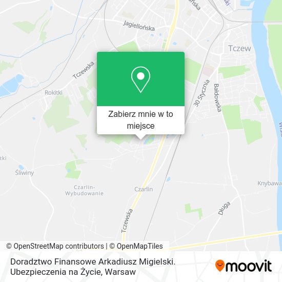 Mapa Doradztwo Finansowe Arkadiusz Migielski. Ubezpieczenia na Życie