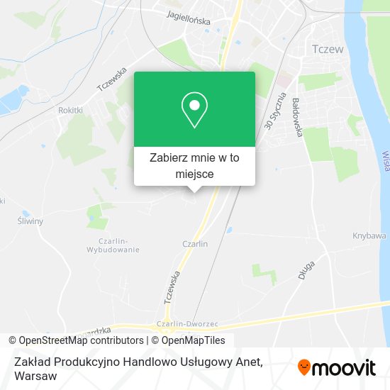 Mapa Zakład Produkcyjno Handlowo Usługowy Anet