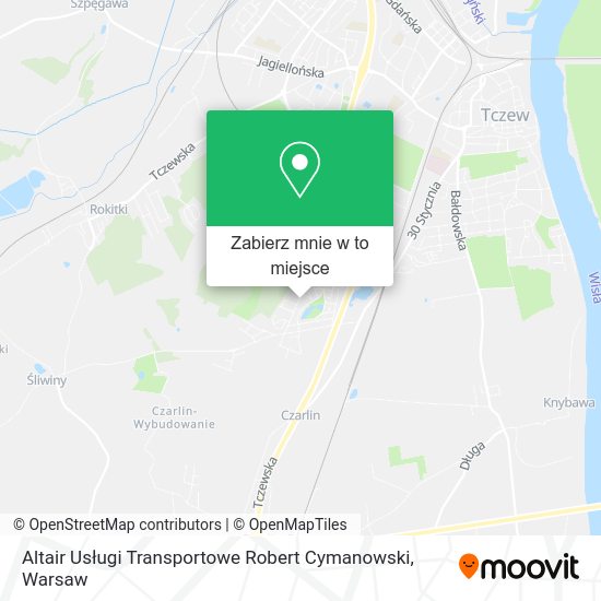 Mapa Altair Usługi Transportowe Robert Cymanowski