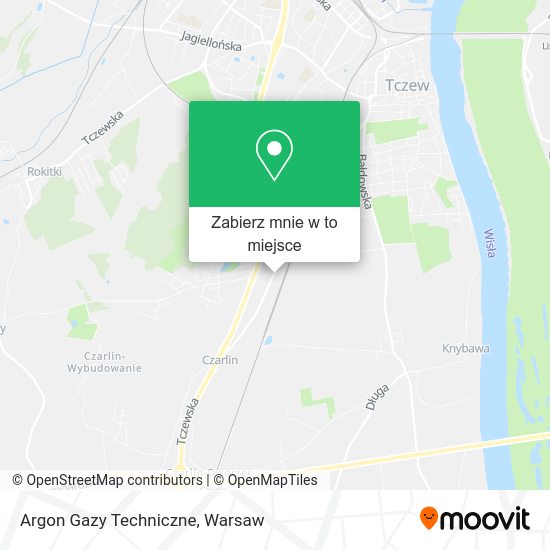 Mapa Argon Gazy Techniczne