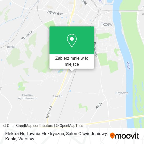 Mapa Elektra Hurtownia Elektryczna, Salon Oświetleniowy, Kable