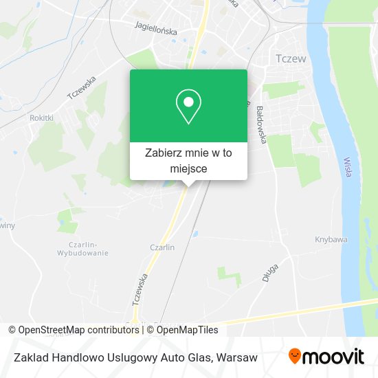 Mapa Zaklad Handlowo Uslugowy Auto Glas